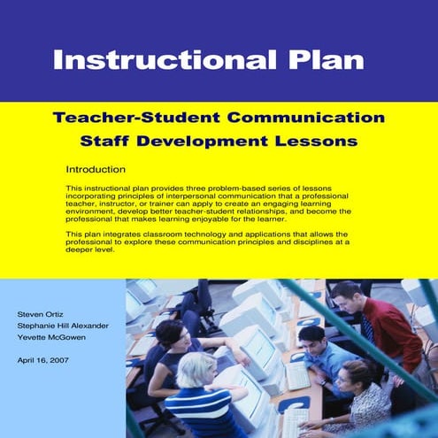 Lesson Plan - Interpersonal Communication