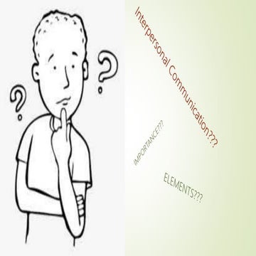 Interpersonal communication