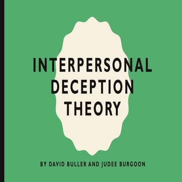 Interpersonal Deception theory