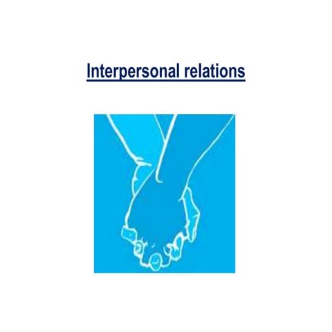 Interpersonal relation