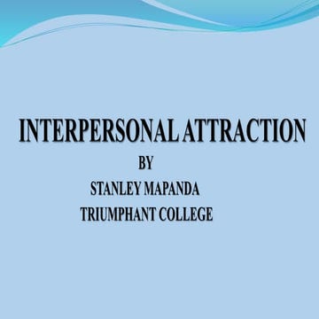 Interpersonal relations 