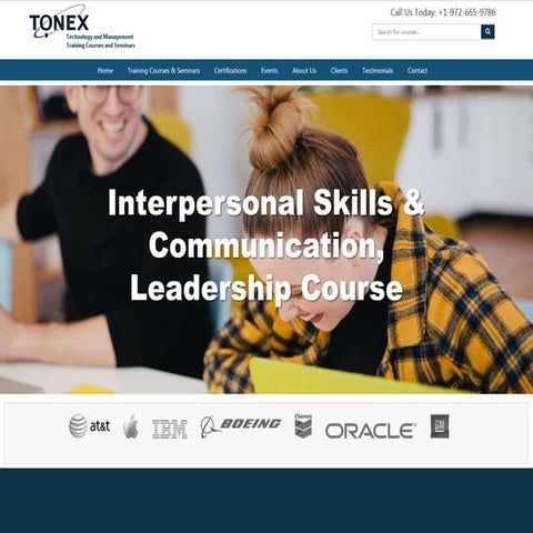 Interpersonal skills and communication, leadership course