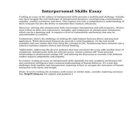 Interpersonal Skills Essay.pdf