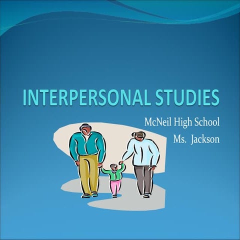 Interpersonal studies | PPT