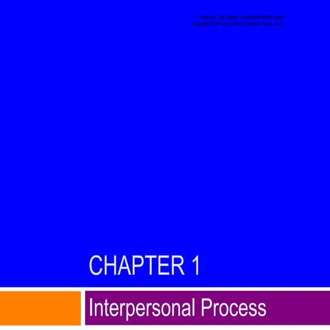 Interplay, 13th Edition  chapter 01