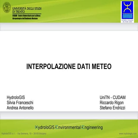 Interpolazione Meteo