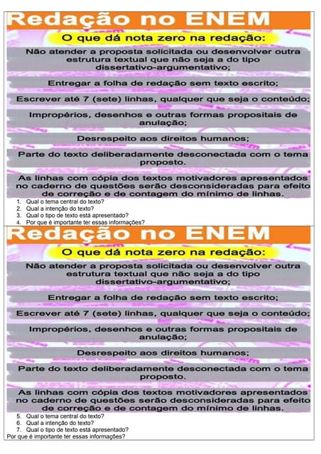 Interpretação regras redação enem (1) | DOC