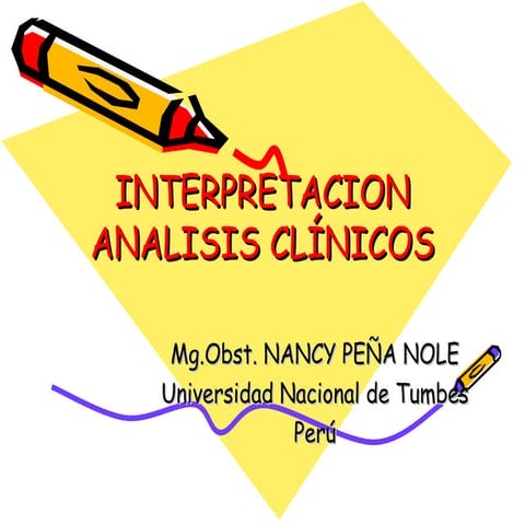 Interpretacion Analisis ClíNicos