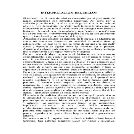 Interpretacion del millon