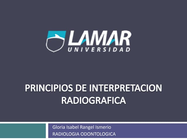 Interpretacion radiografica