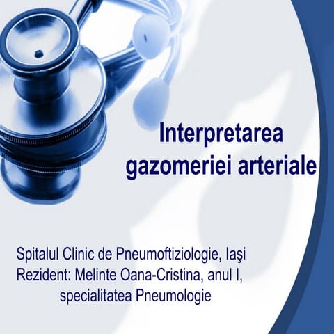 Interpretarea gazometriei nou