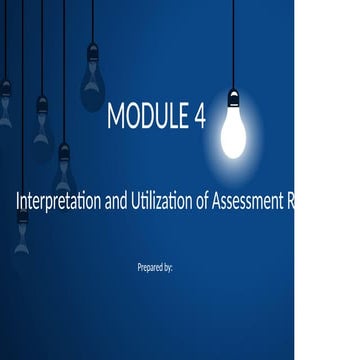 Interpretation and Utilization of Assessment Results.docx