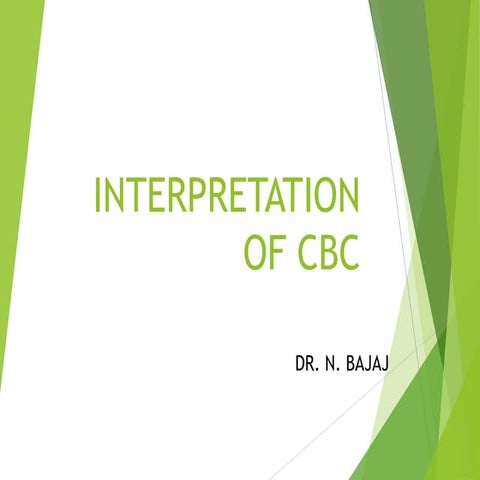 Interpretation of cbc