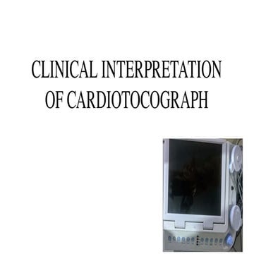 PRINCIPLES OF CARDIOTOCOGRAPHY IN OBSTETRICS AND GYNECOLOGY