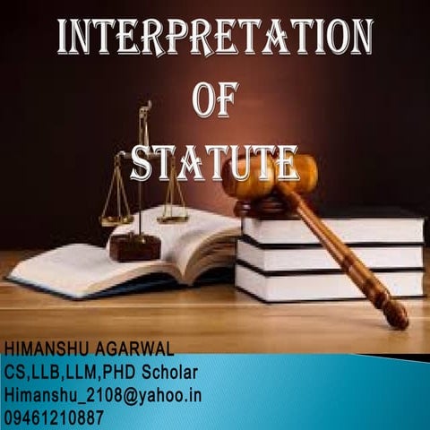 Interpretation of statute