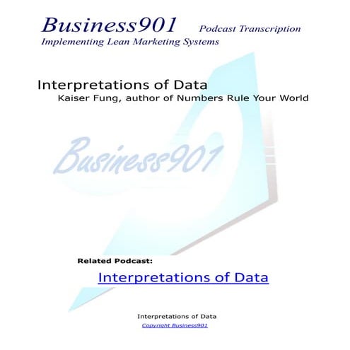 Interpretations of data