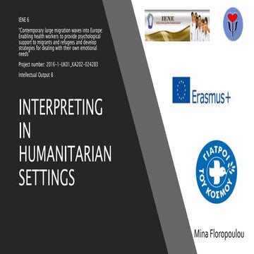Interpreting in humanitarian settings