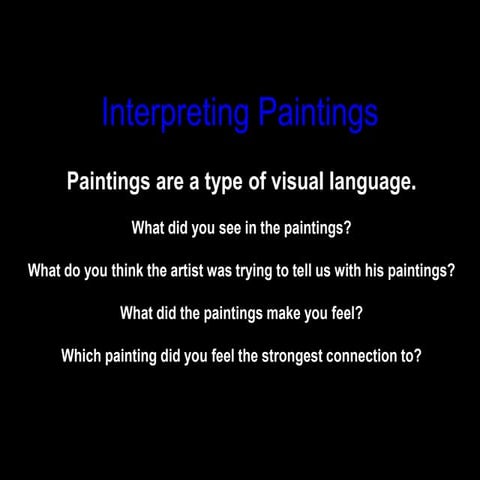 Interpreting paintingsgrade1artgallery