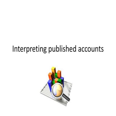 Interpreting published accounts