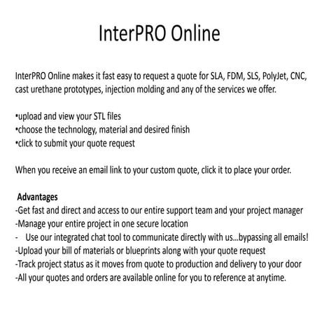 InterPRO Project Management System