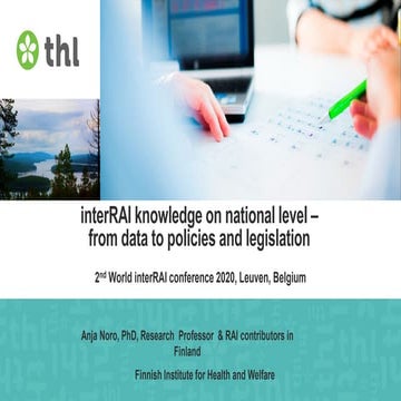 InterRAI knowledge on national level – from data to policies and ...