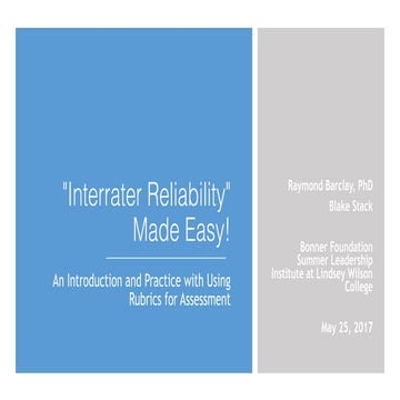 Interrater Reliability Made Easy
