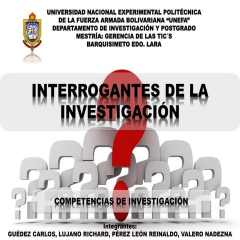 Interrogantes de la Investigación | PDF