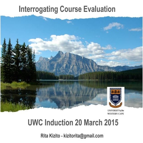 Interrogating evaluation 2015 induction
