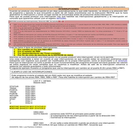 Interrupciones