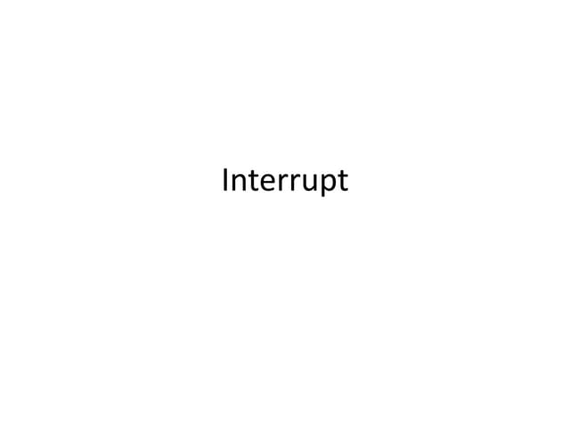 Introduction to Interrupts of 8085 microprocessor