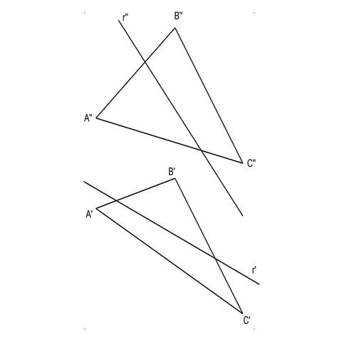 Intersecci recta pla pissarra