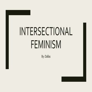 Intersectional feminism