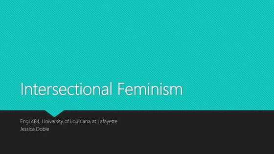 Intersectionality Queer 201 Presentation | PPT
