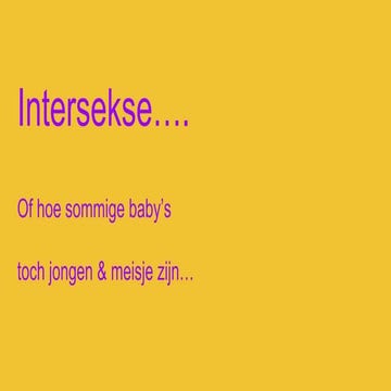 Intersekse intro les | PPT