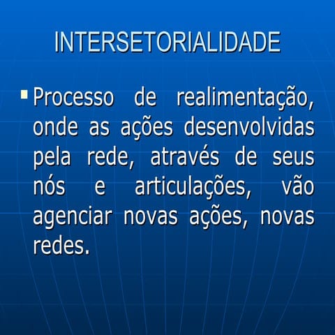Intersetorialidade | PPT
