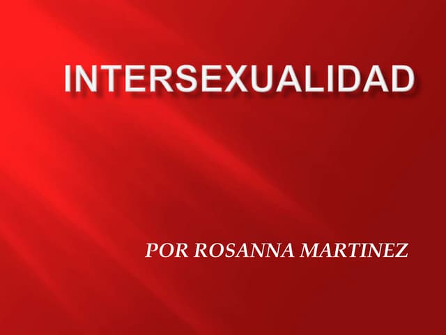 Intersexualidad