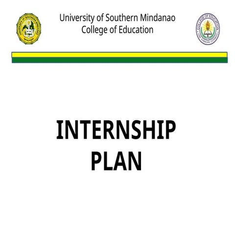 INTERSHIP-PLAN for teaching internship program  for education programpptx