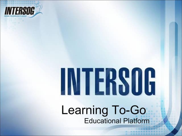 Educational Platform: Learning To Go