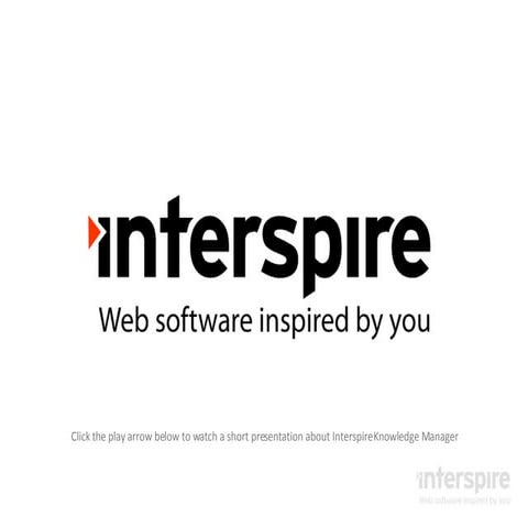 Interspire Knowledge Manager Presentation