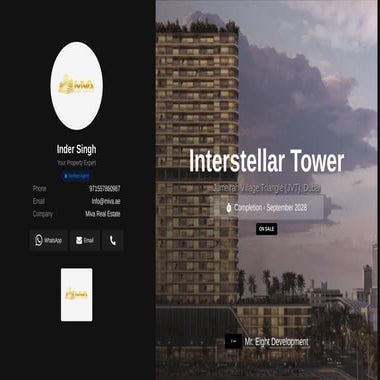 Interstellar Tower at JVT, Dubai – Mr Eight Development | PDF