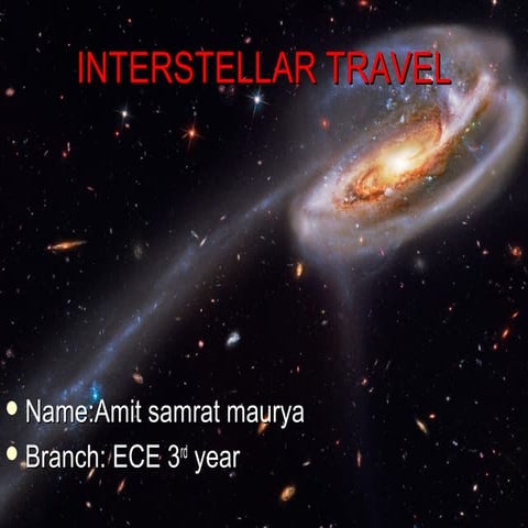 Interstellar travel