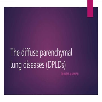 Interstitial lung disease (ILD) ppt slideshare | PPTX