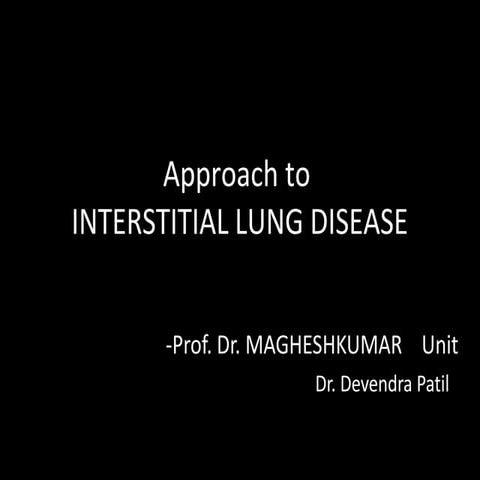Interstitial lung disease Radiology | PPTX
