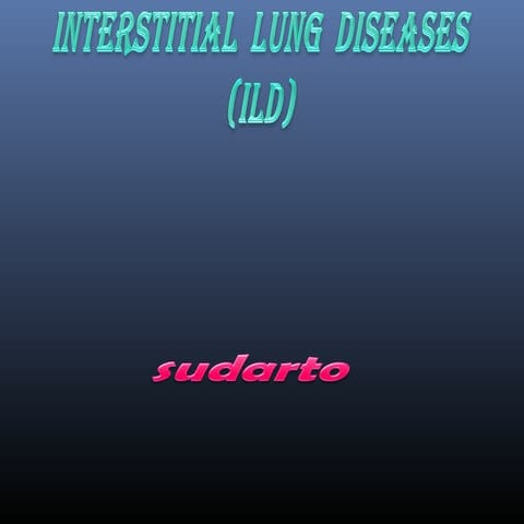 Interstitial lung disease | PPT