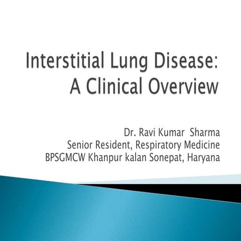 Interstitial lung disease; Basic Understanding and approach