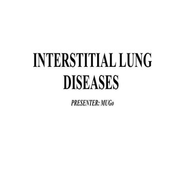 Interstitial lung disease (ILD) ppt slideshare | PPTX