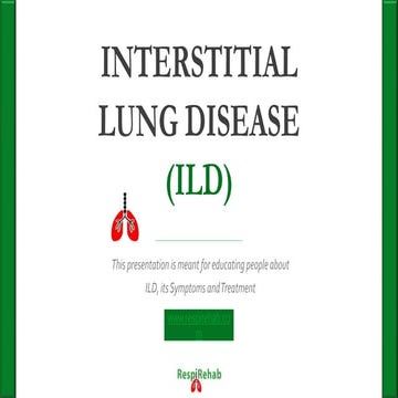 Understanding Interstitial Lung Disease: Symptoms, Treatment, and ...