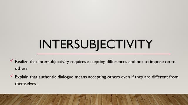 Intersubjectivity second quarter lesson in philopptx