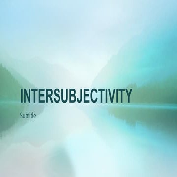 INTERSUBJECTIVITY.pptx