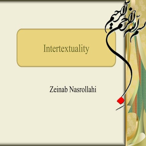 Intertextuality